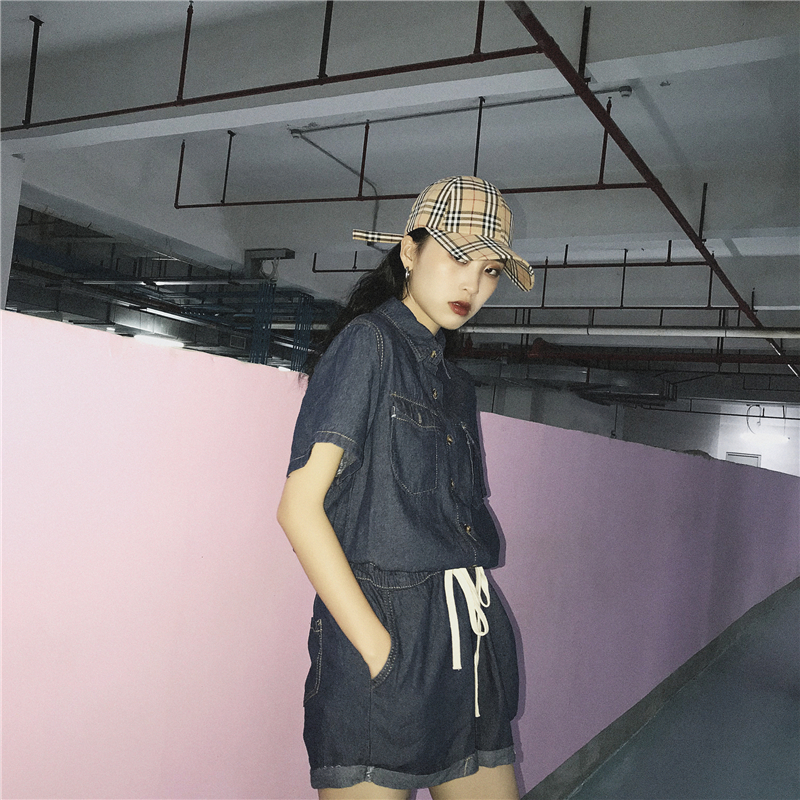 牛仔连体衣女夏大额优惠券