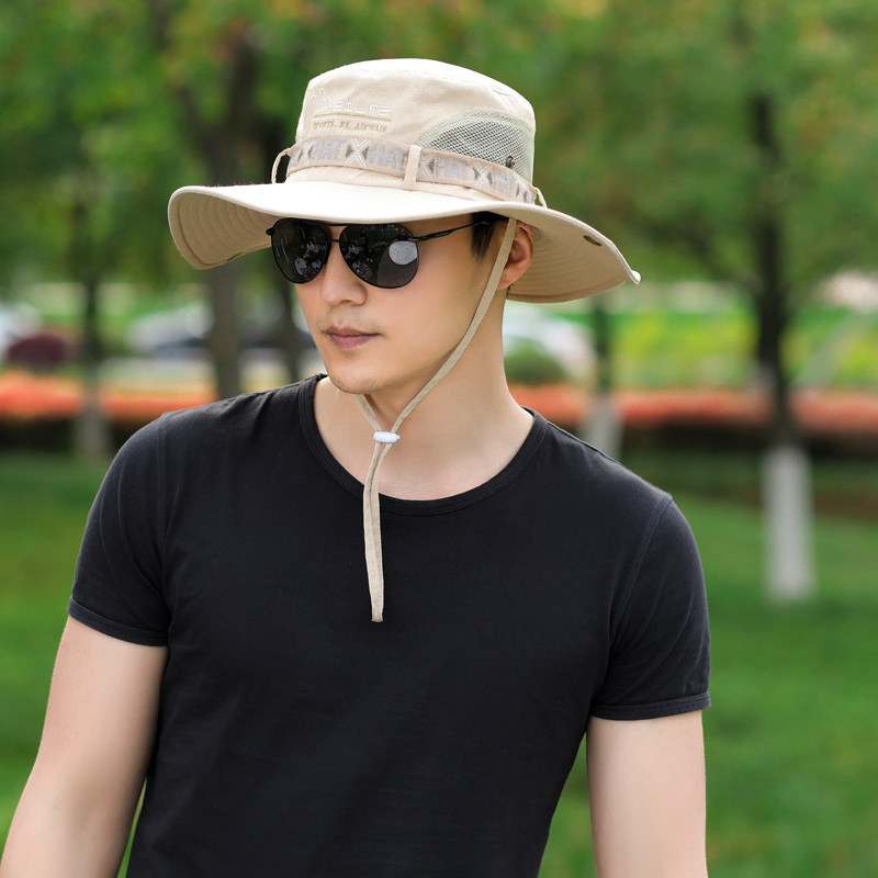 特价户外帽子 男 登山_帽子男夏天渔夫帽户外防晒遮阳帽太阳帽韩版