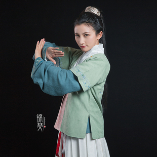 锦瑟衣庄 大明风云录 新品汉服女 良玉 半臂直袖交领短袄褶裙