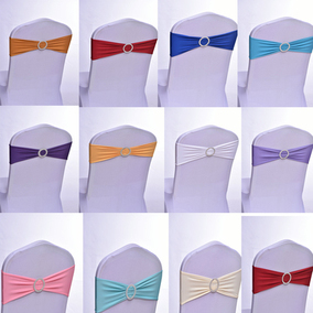 酒店椅套弹力蝴蝶结弹力椅背花宝蓝色酒红色蒂芙尼蓝米白色大红色