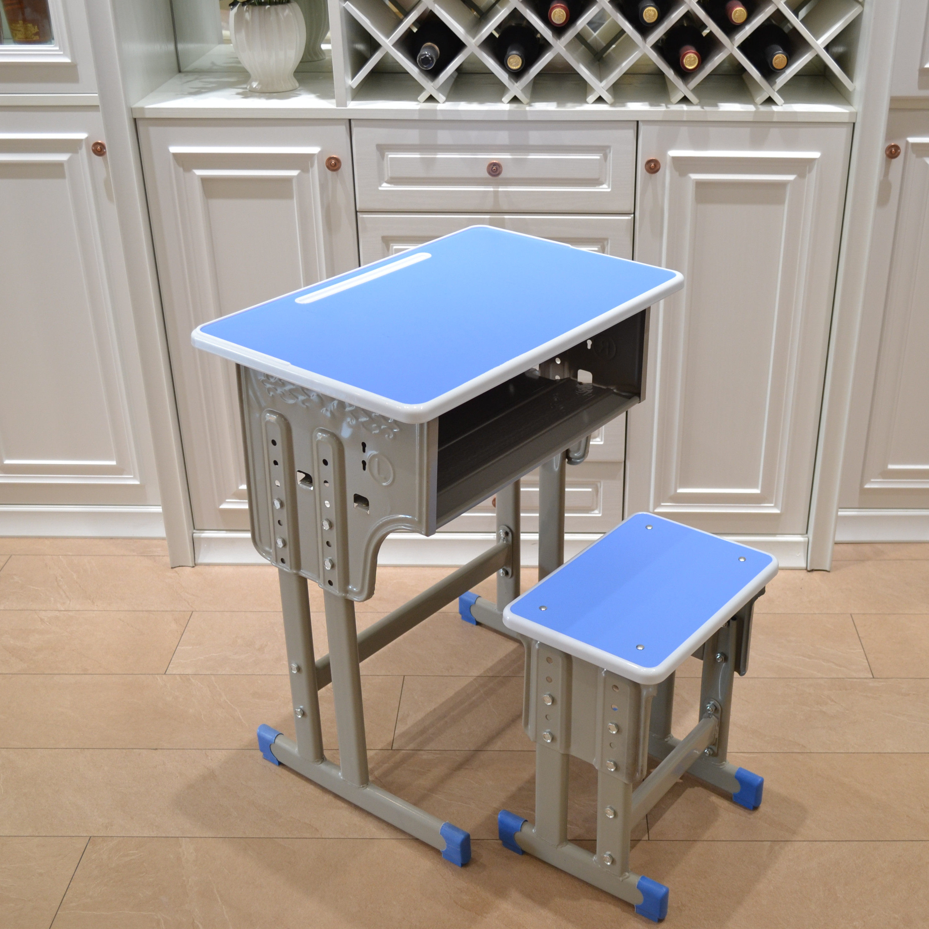 学生课桌书桌家用儿童学习桌可升降中小学校辅导培训桌椅厂家直销 - 3