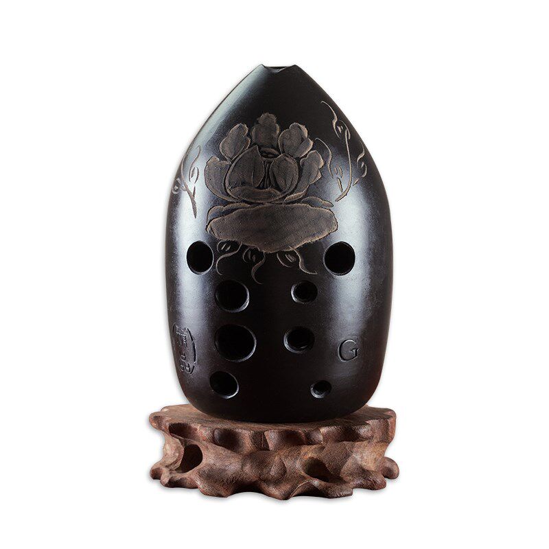 陶埙专业演奏10孔埙十孔埙梨型埙8孔埙苗治功黑陶埙 特价抢购