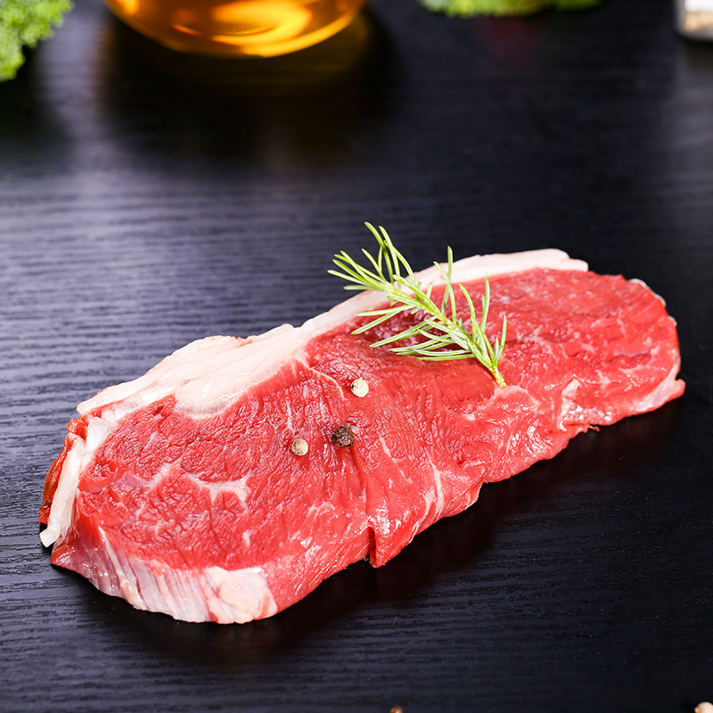 正是 澳洲进口家庭新鲜原切静腌肉眼西冷牛排套餐团购10片1550g