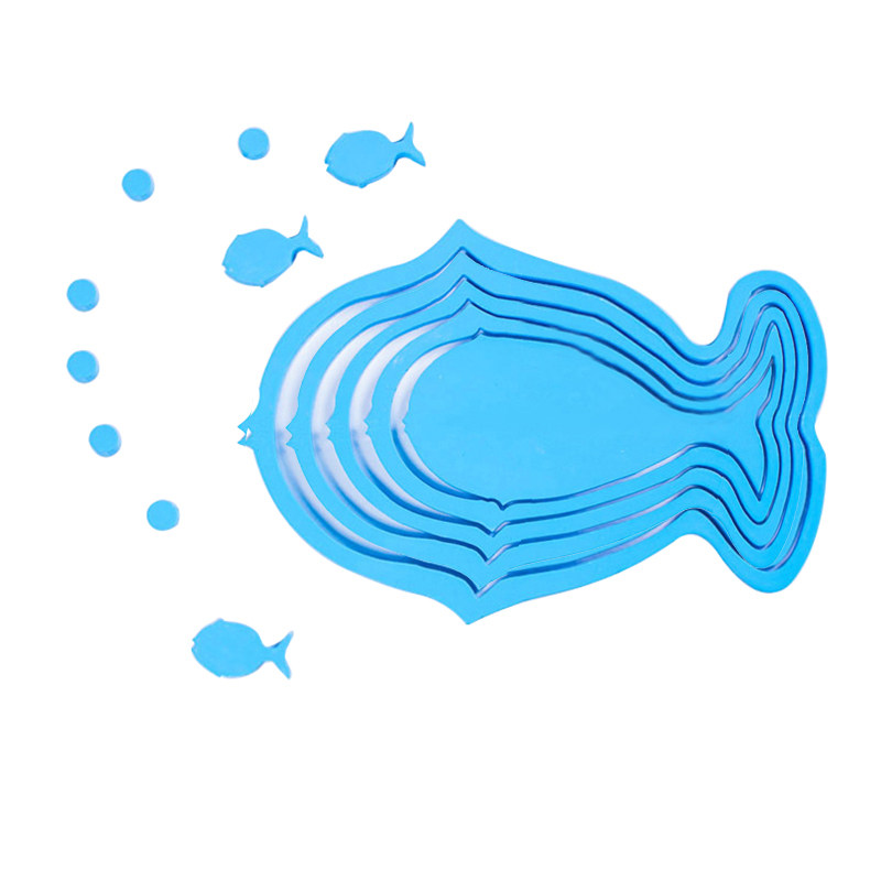 小鱼三d立体墙贴创意