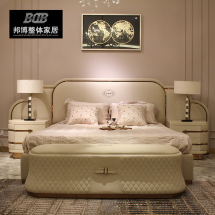 sariho奢后 兰博基尼床longhi磨砂皮爱斯汀意大利轻奢家具富森美_7折