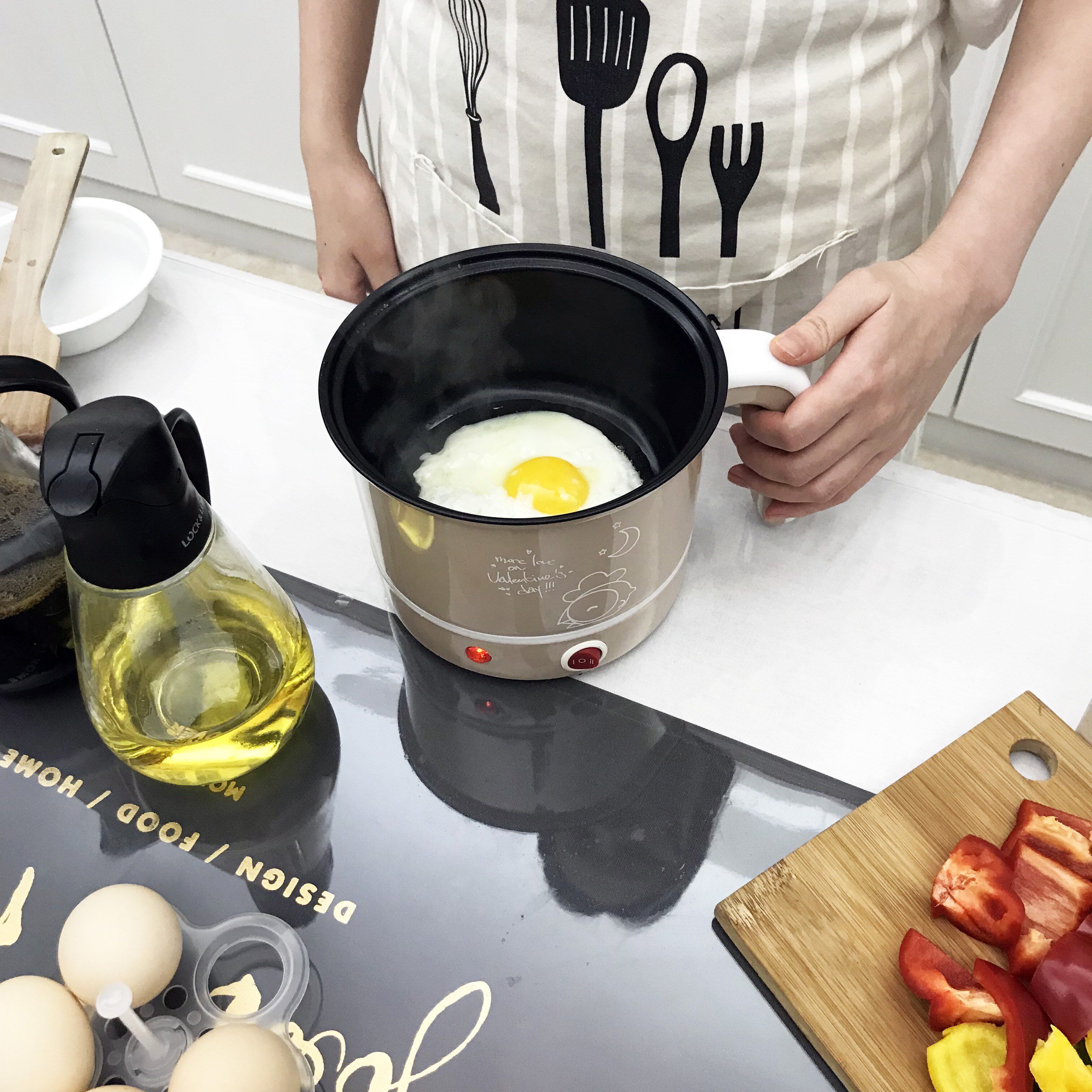 煮方便面神器 学生_学生宿舍用小锅炒菜煮方便面小电锅迷你电煮锅寝室