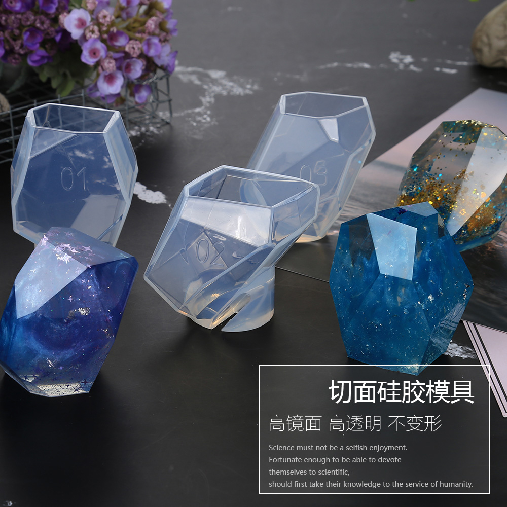 秋兰diy水晶滴胶磨具环氧树脂ab胶高透镜面硅胶模具手工制作材料