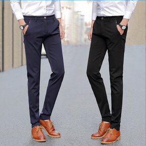 年轻人的修身西裤