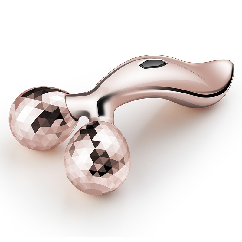 谢夫人瘦脸神器脸部美容仪按摩脸部器瘦脸仪v脸神器3d滚轮美容棒