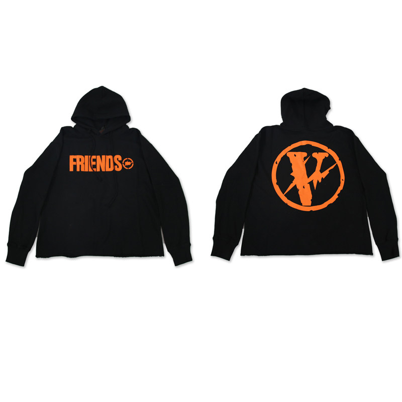 藤原浩款_过验vlone闪电藤原浩联名大v卫衣下摆破坏男女同款嘻哈潮