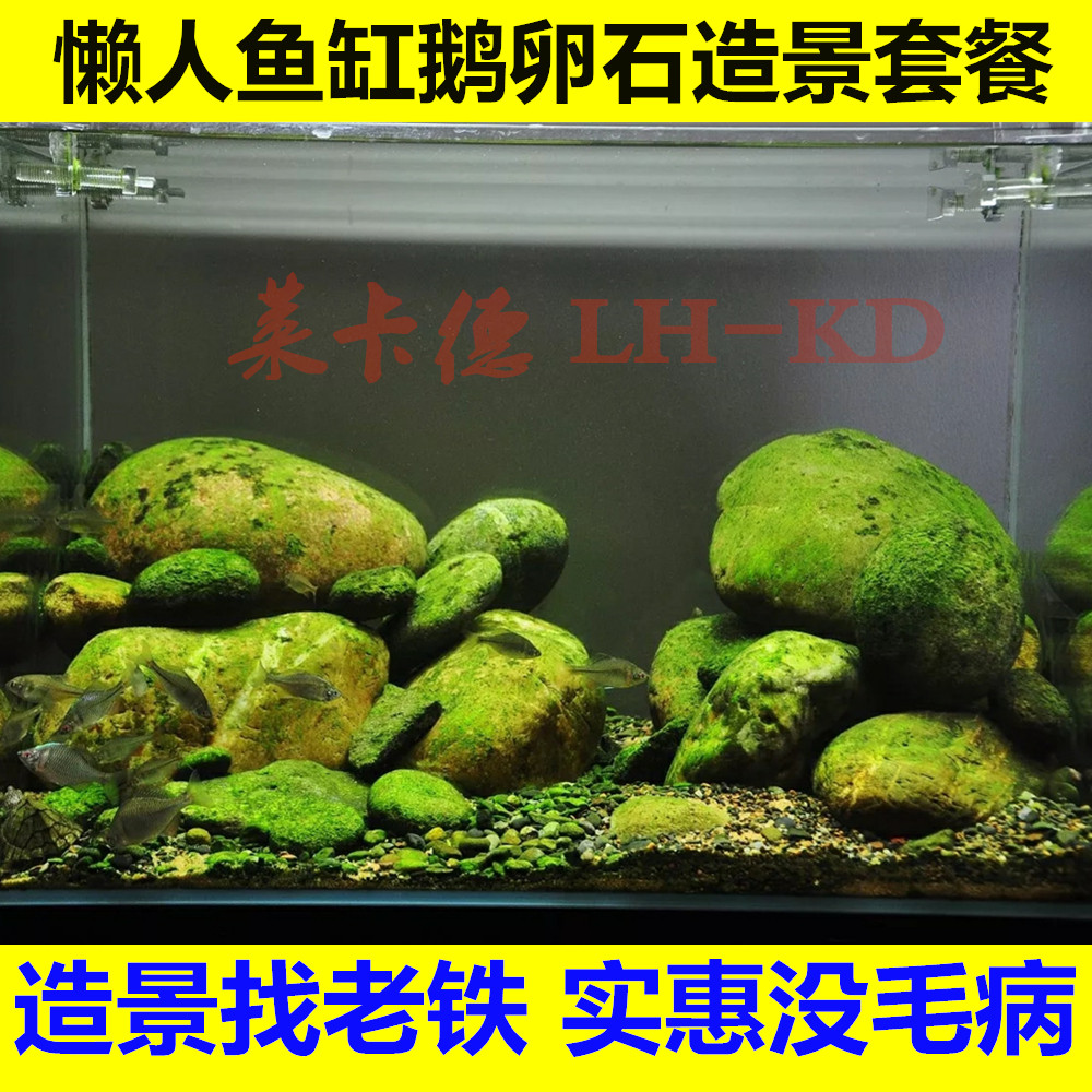 鱼缸造景装饰套餐鹅卵石水族造景石雨花石白沙化妆砂菲律宾砂包邮