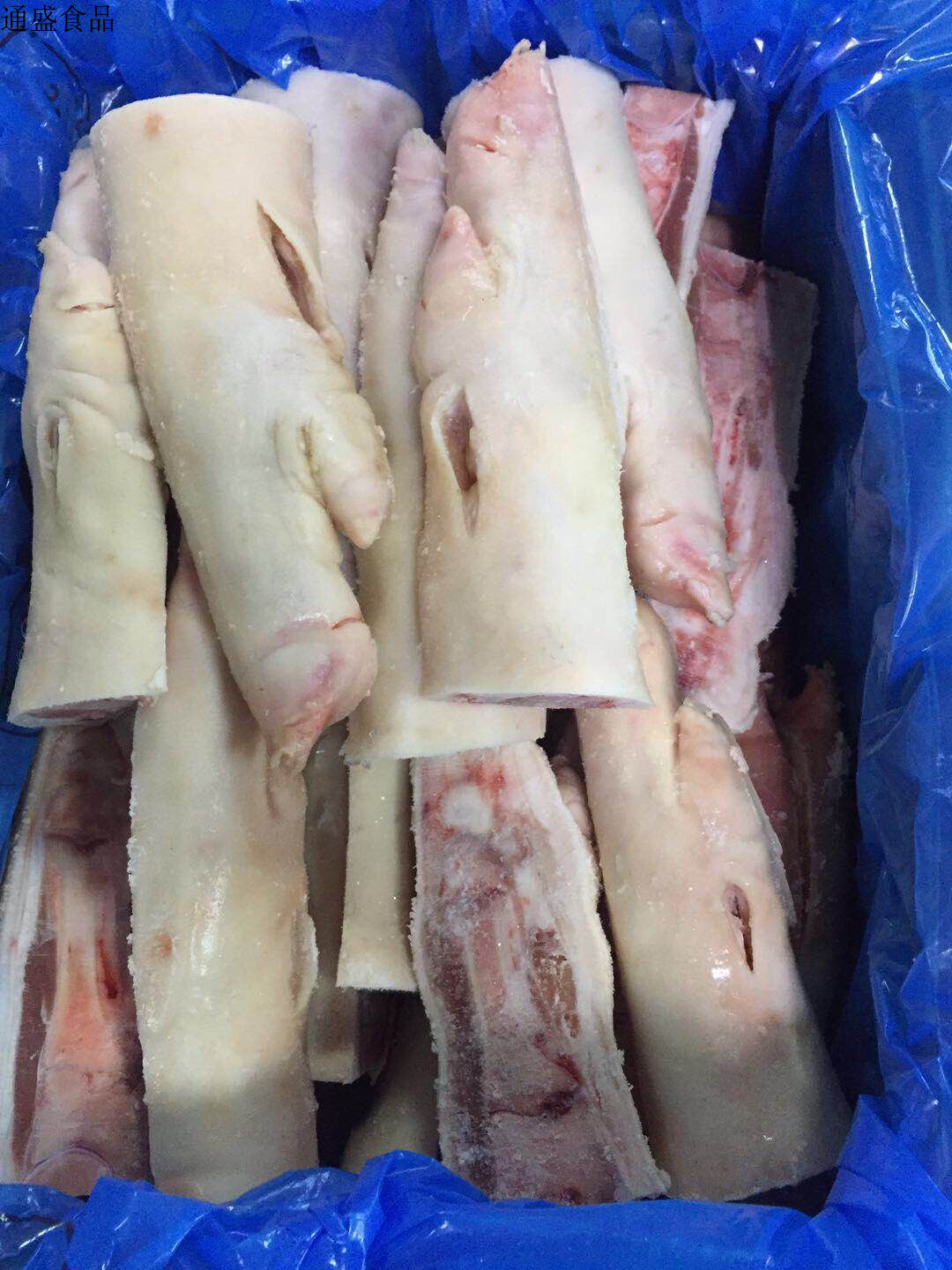 冻猪蹄_冷冻开边两半生猪脚切开猪脚猪手20斤/箱抽筋36个无毛猪蹄12元