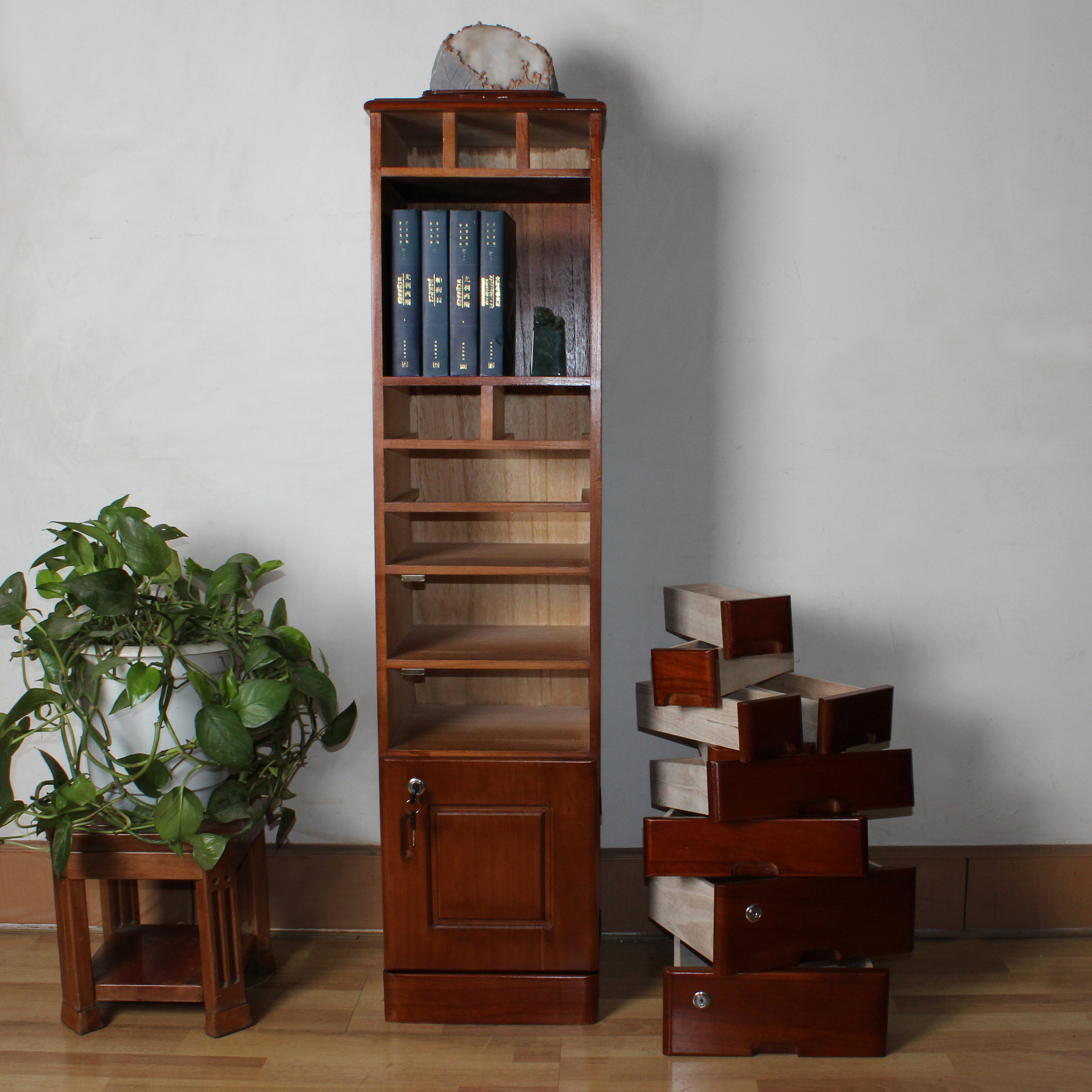 文件柜木质 斗柜办公实木储物柜书房矮柜办公家具柜带锁资料柜