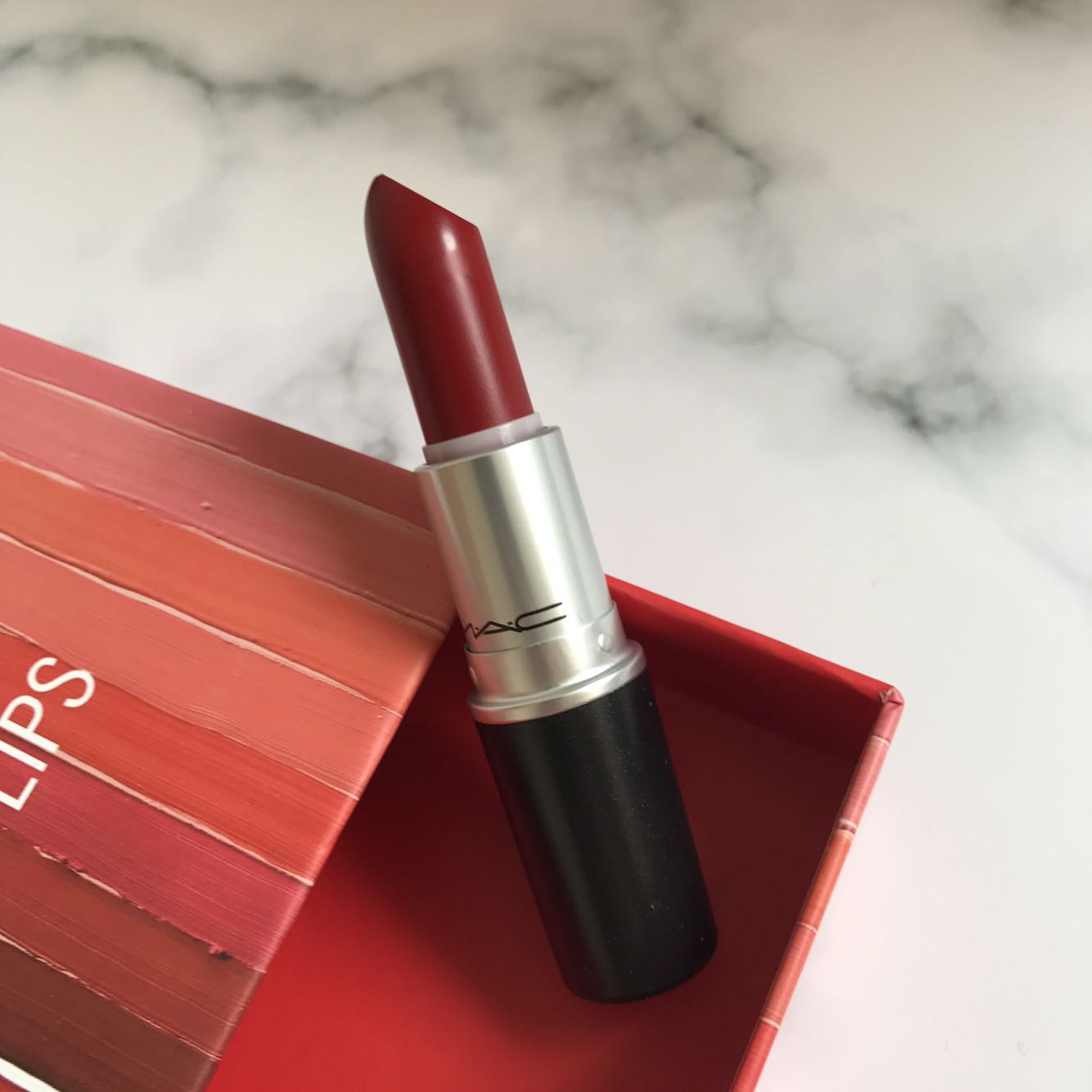 包邮 国内专柜 mac 魅可柔感哑光唇膏口红 russian red 俄罗斯红复古