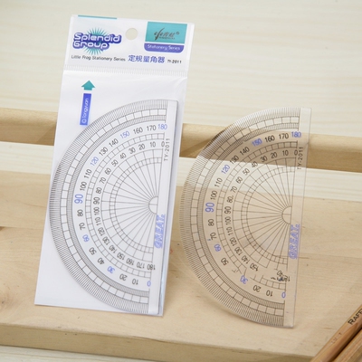 满19.9元包邮量角器学生量角器量角器 测量用品 小青蛙定规量角器