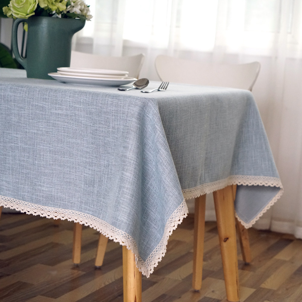 一折桌布 圆形 棉麻