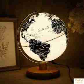 木质地球仪 摆件