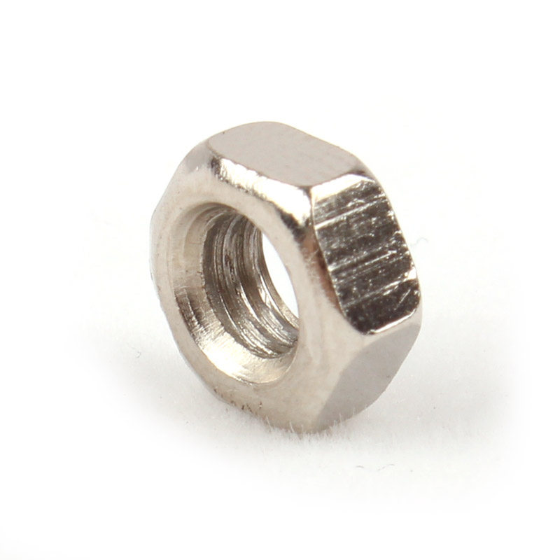 [100只]六角反牙螺母 反丝螺栓帽左旋反扣左拧铁白锌螺丝帽m4-m10
