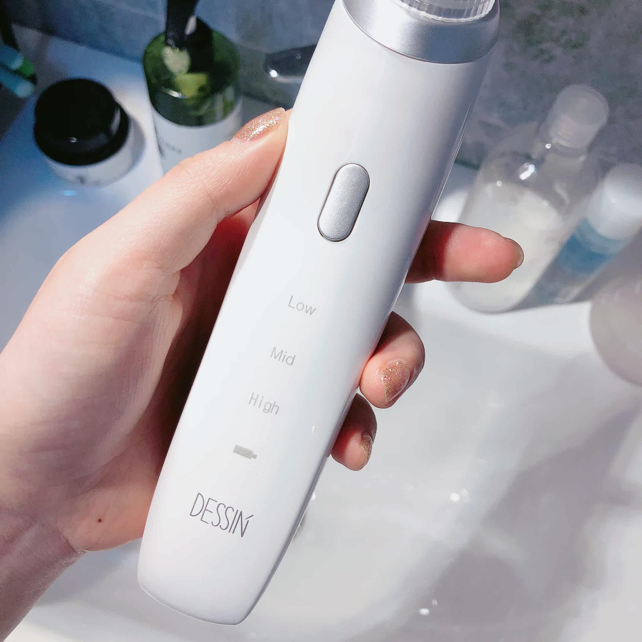 韩国dessin吸黑头神器电动吸去黑头粉刺毛孔清洁器美容仪洁面仪器