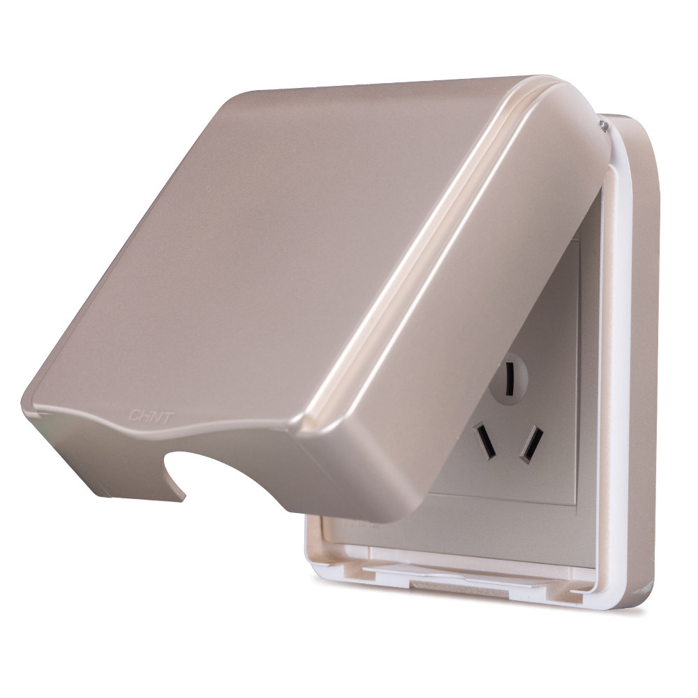    香槟金插座盒子