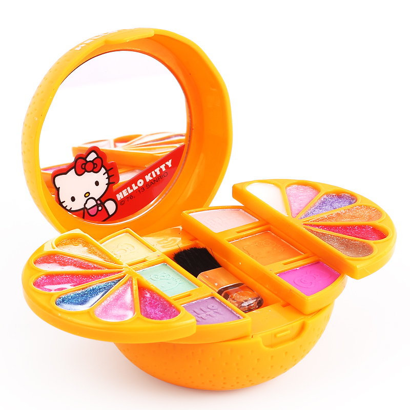 化妆盒儿童 无毒_凯蒂猫儿童化妆品安全无毒公主彩妆盒套装女孩宝宝
