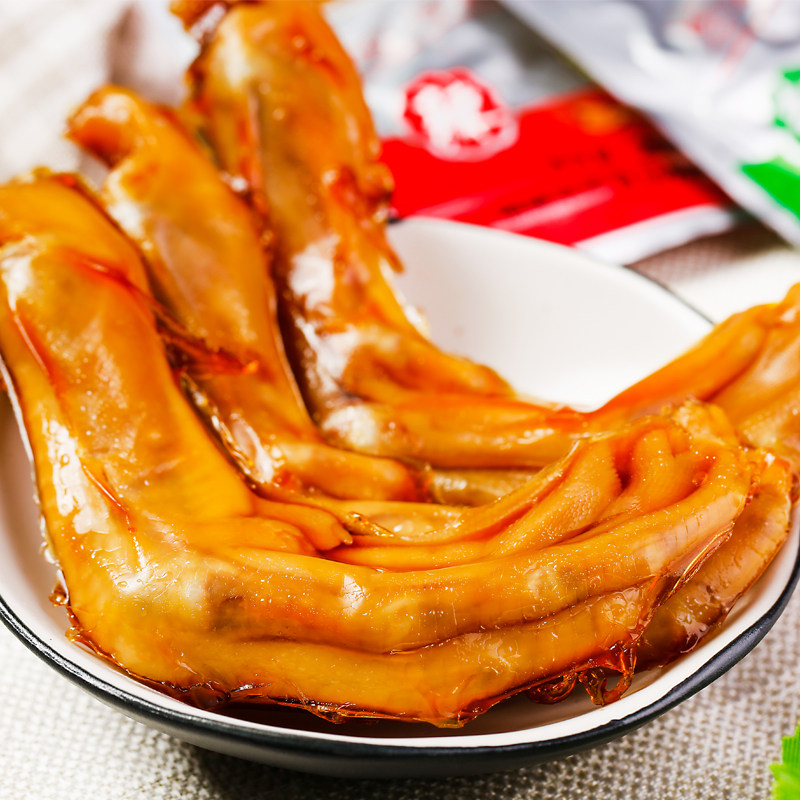 天猫平哥泡鸭爪福建特产龙岩泡爪50个包装泡鸭掌泡爪零食批发