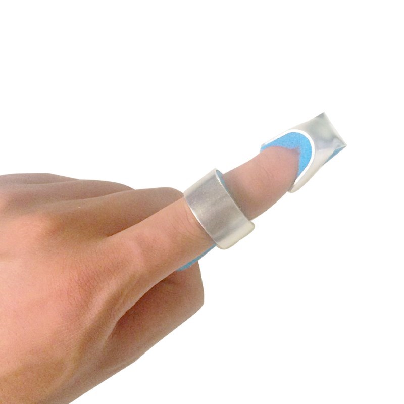 指套医用_医用矫正手指骨折夹板固定板关节护具小拇指指套弯铝合金