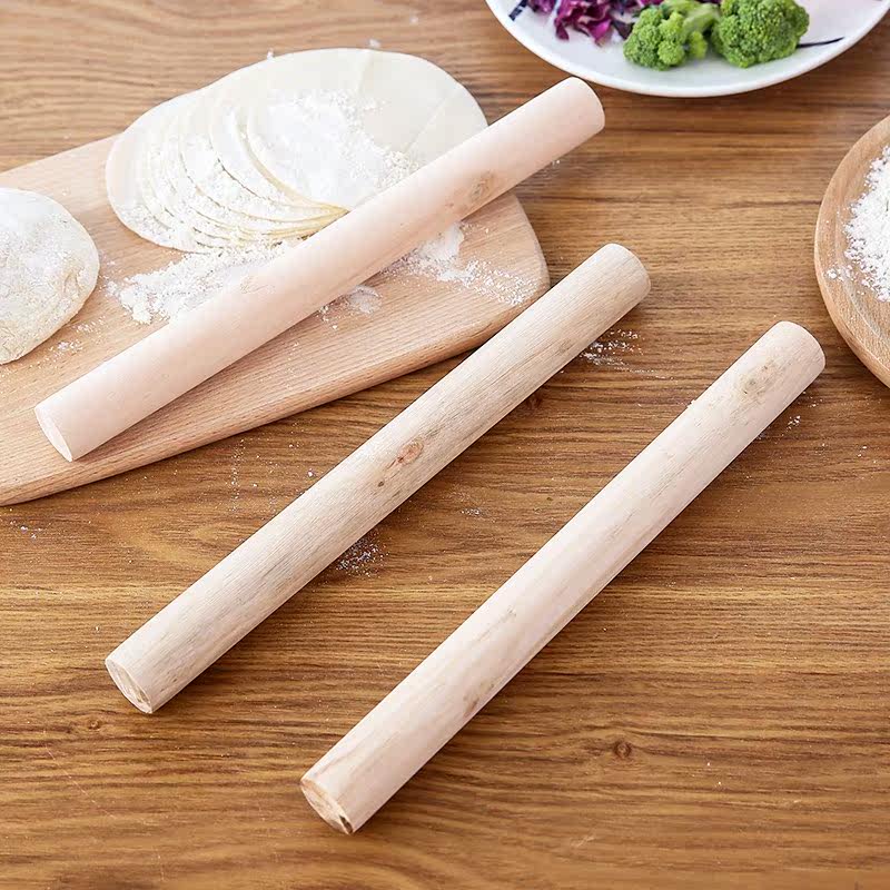 厨房做面包小工具实木擀面杖杆面棍饺子皮擀面棍小大号擀面压面棒