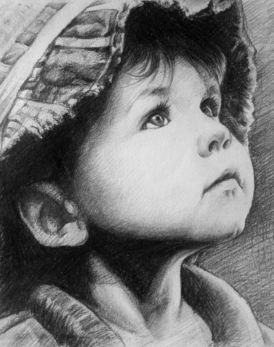 素描画像纯手绘包邮照片真人代画定制人物头像老人肖像铅笔画定制