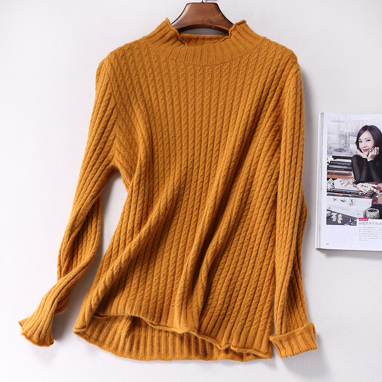 s09945 ~特 这绒软,你一定喜欢~ 绞花肌理安哥拉绒针织衫/毛衣