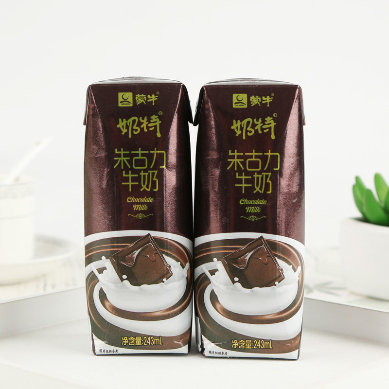 蒙牛奶特朱古力牛奶243ml*12盒整箱牛奶饮品饮料新品儿时怀旧零食