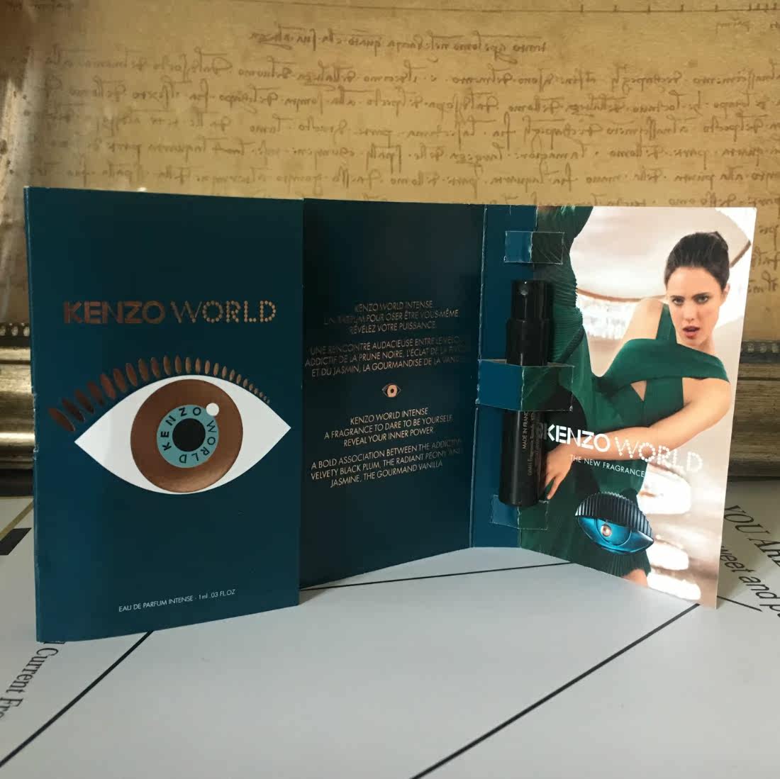 法国kenzo高田贤三 world大眼睛香水 17新品edp intense 试管1ml