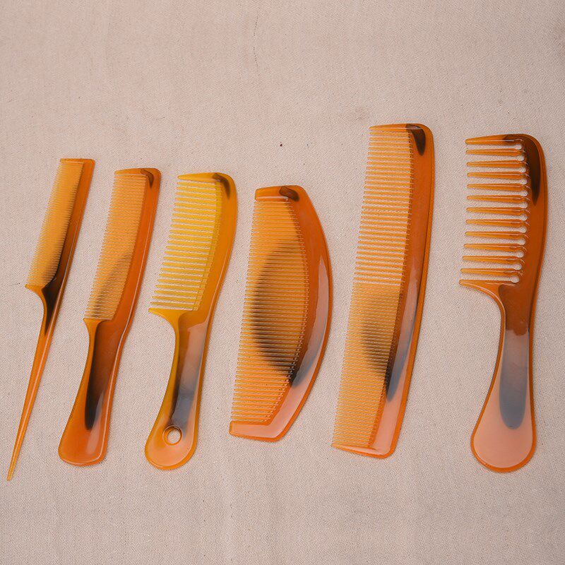 包邮 6把装梳子直发宽齿梳卷发梳头发造型梳防按摩梳静电塑料木梳套装
