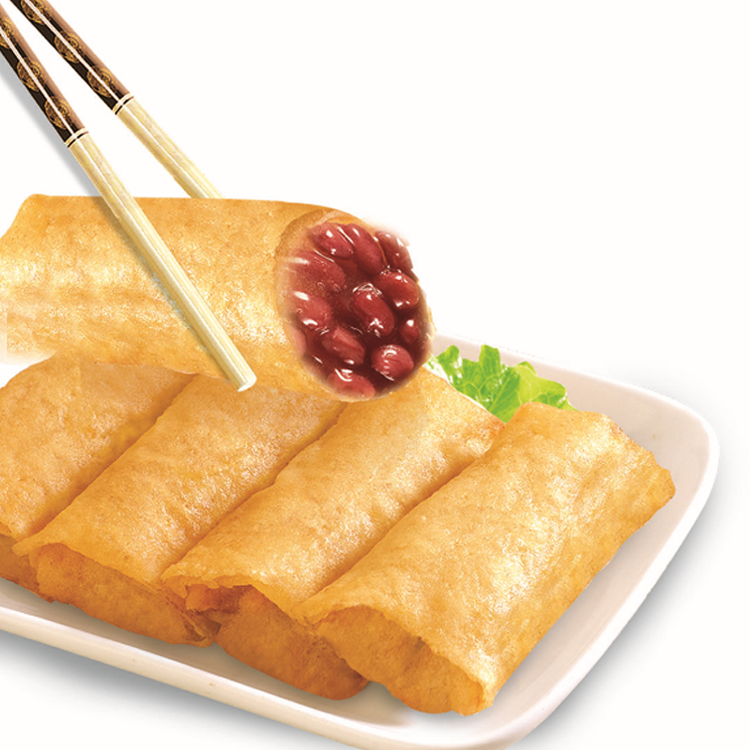 红豆派半成品春卷10个酒店饭店餐饮中式速冻油炸小吃传统甜点零食