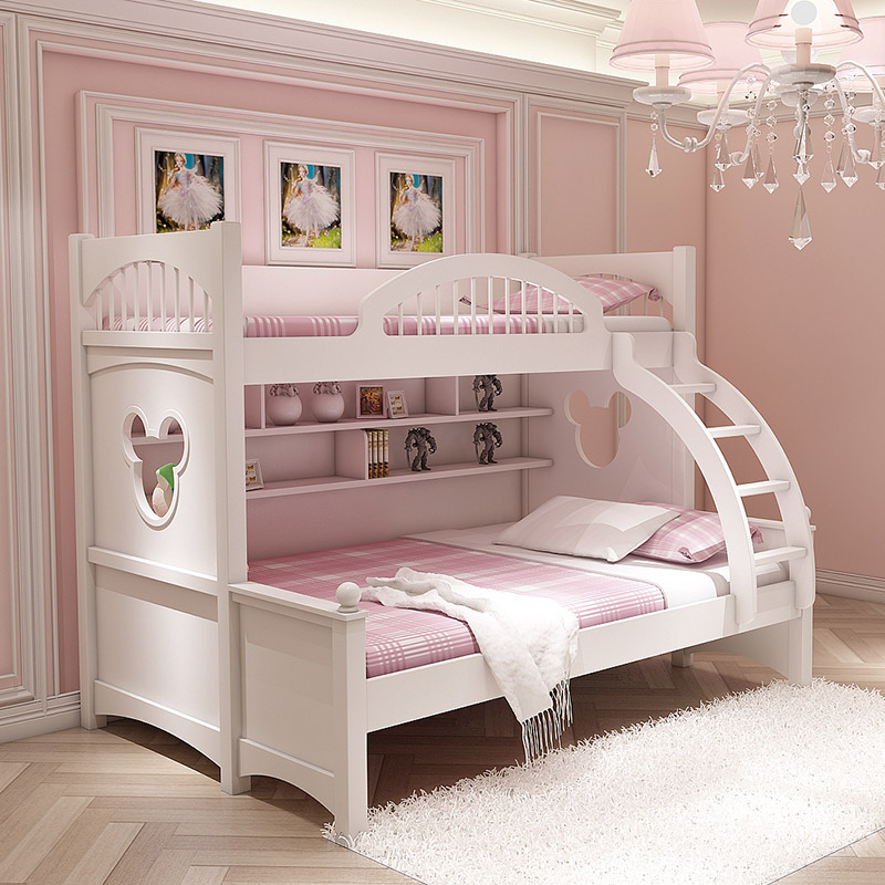 韩式儿童床女孩上下床双层床公主床高低床子母