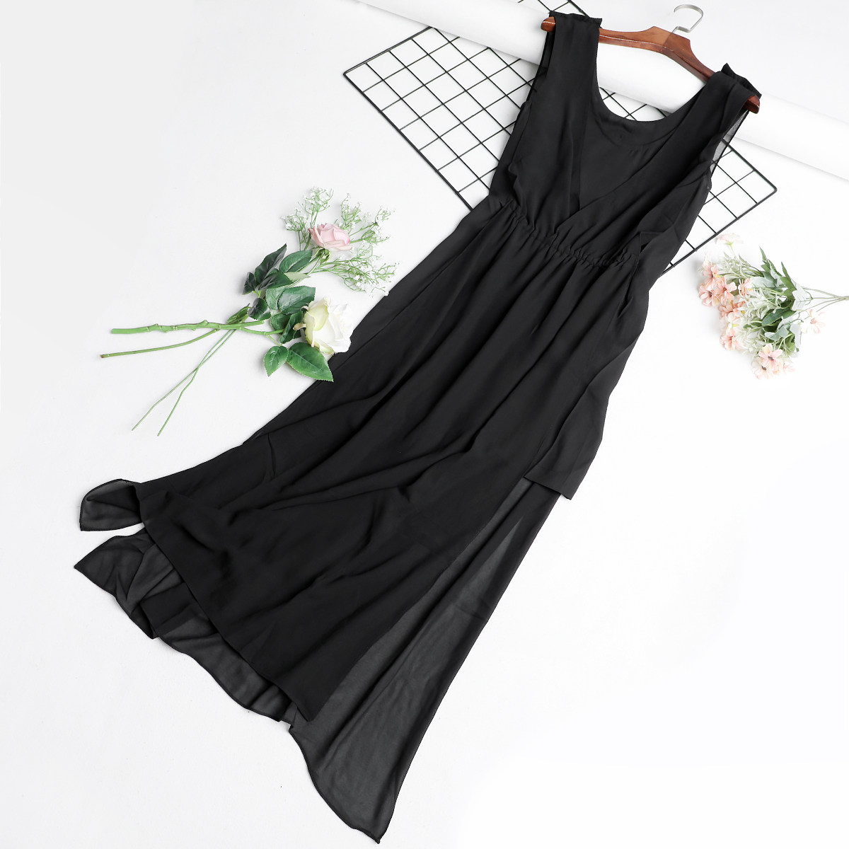 黑裙子 连衣裙夏