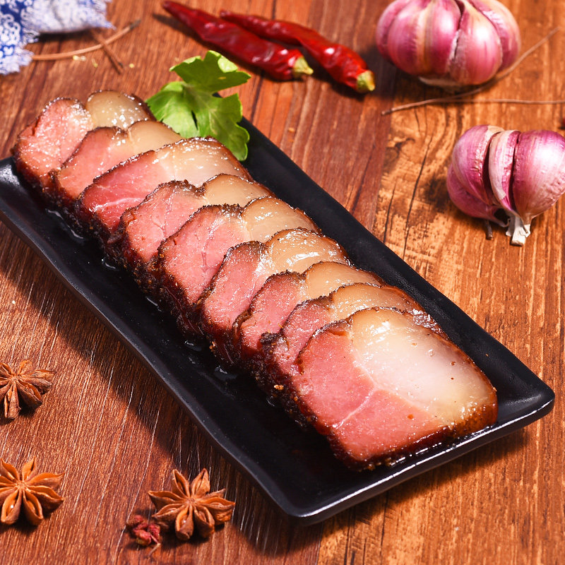 【黔五福_腊味组合】贵州特产腊猪肉老腊肉400g腊肠400g