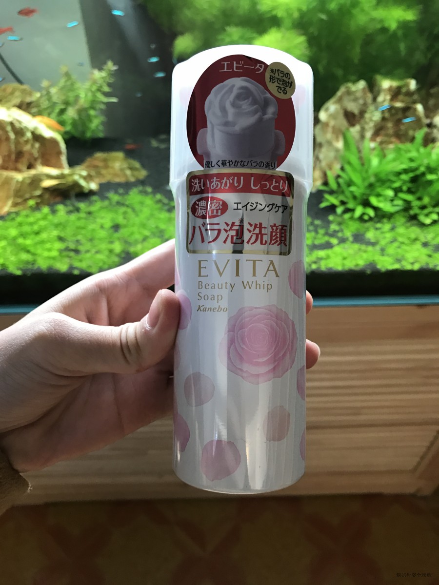 日本嘉娜宝kanebo/evita 玫瑰花洗面奶 3d蔷薇花朵洁面泡沫
