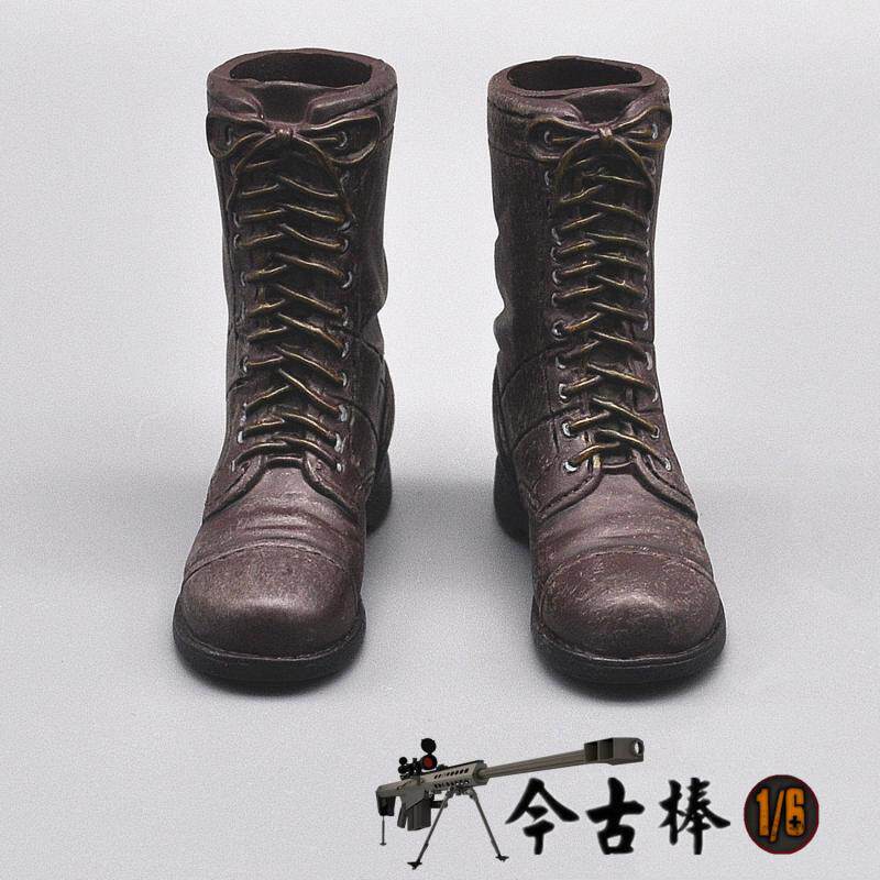 特价二战兵人_威龙1:6兵人二战美军101师空降兵m42伞兵鞋特种部战地靴