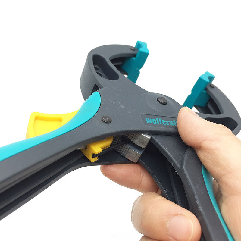 德国wolfcraft狼工70mm棘轮夹木工工件夹超强夹力锥形固定夹进口