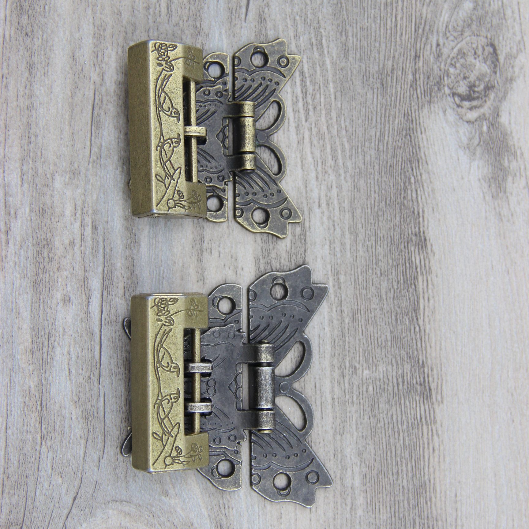 定配本店化妆盒的仿古面板扣可锁锁孔首饰盒搭扣 木盒锁扣配锁