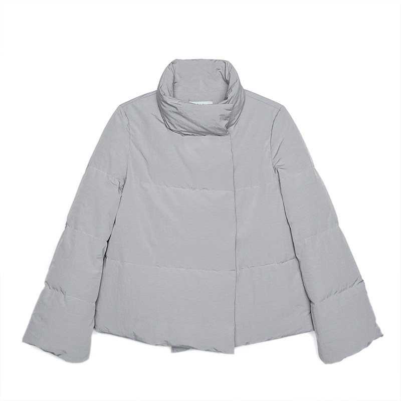 laska 限量款 浅灰色 保暖 显瘦 短款 女士羽绒