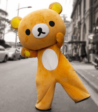 【北京出租】轻松熊卡通人偶服装租赁出租行走表演演出宣传服装