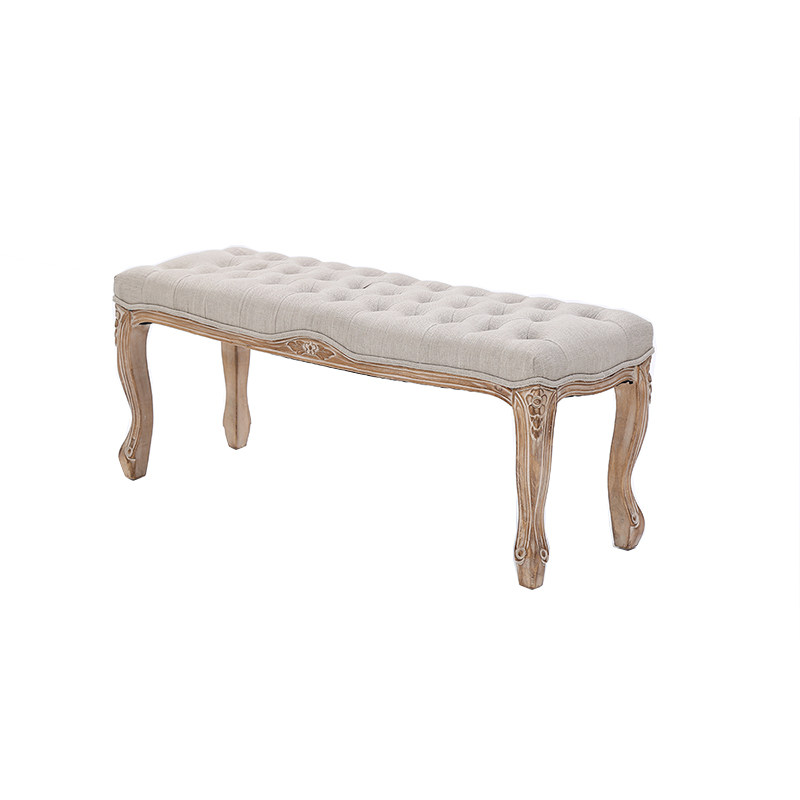 特价美式床尾凳卧室_美式欧式卧室实木复古鹅头脚实木脚凳床尾凳优惠