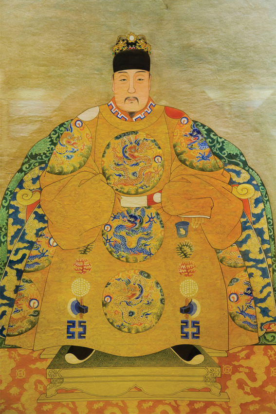 明朝皇帝像 古代皇帝画像 明朝十六帝像之明太祖洪武