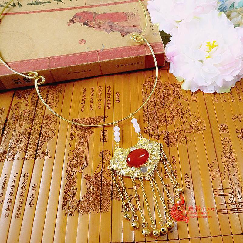 海昌美瞳璎珞_高品质纯铜款 红楼梦贾宝玉 薛宝钗璎珞通灵宝玉项圈