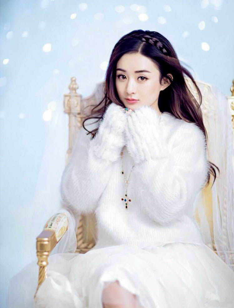 热销赵丽颖海报 壁画_现代装饰画 美女可爱丽人赵丽颖气质美图照片