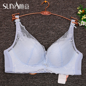 随意内衣2018新款文胸无钢圈中厚B杯透气聚拢