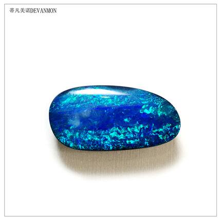 澳大利亚铁欧泊 澳洲天然铁欧大块铁澳宝天蓝色欧泊 23ct蒂凡美诺_7折