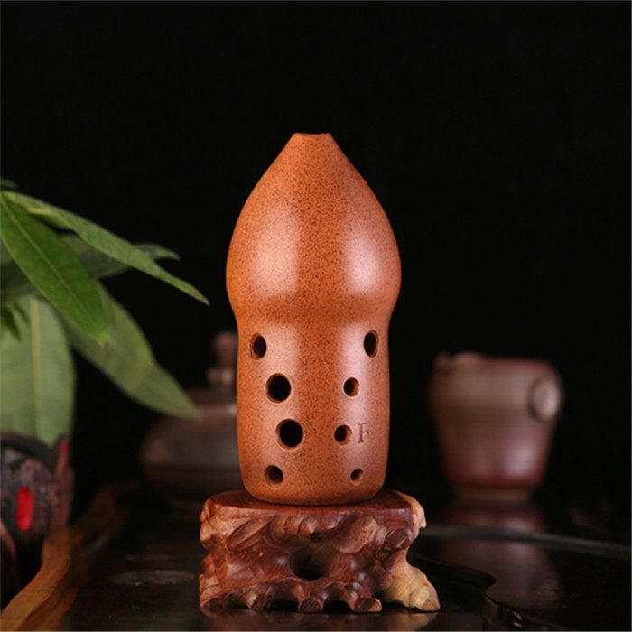 秦墨古埙 红陶十孔专业演奏葫芦埙 入门吹奏民族乐器 厂家直销